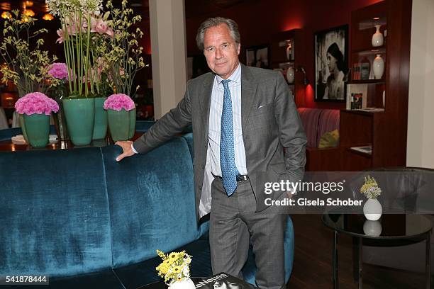 Publisher Hendrik teNeues during the presentation of the book 'Zu Gast in Griechenland. Rezepte, Kueche & Kultur' at 'The Charles' Hotel on June 20,...