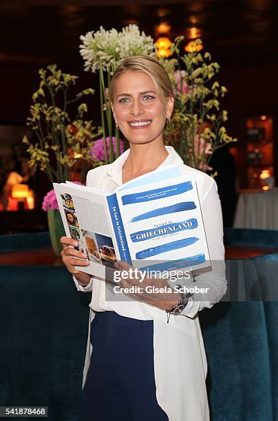 Princess Tatiana of Greece during the presentation of her book 'Zu Gast in Griechenland. Rezepte, Kueche & Kultur' at 'The Charles' Hotel on June 20,...