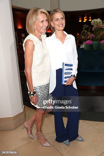 Princess Tatiana of Greece and her mother during the presentation of her book 'Zu Gast in Griechenland. Rezepte, Kueche & Kultur' at 'The Charles'...