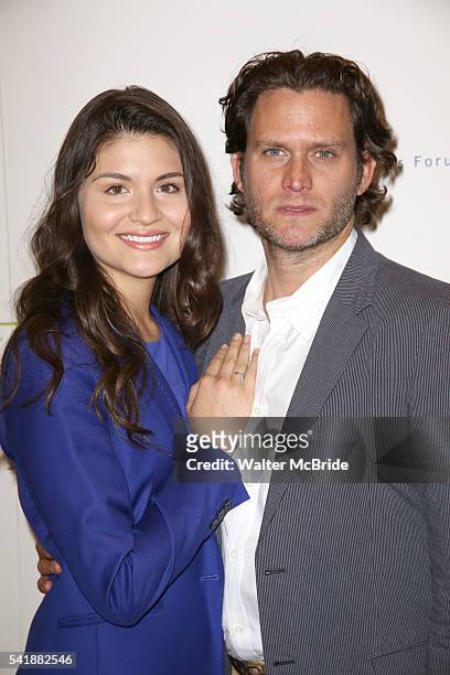 Phillipa Soo and Steven Pasquale attend the 6th Annual Elly Awards Luncheon at The Plaza Hotel on June 20, 2016 in New York City.