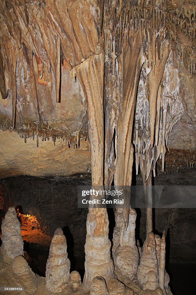 Lehman Caves - Great Basin National Park - Nevada, USA - Cave Columns