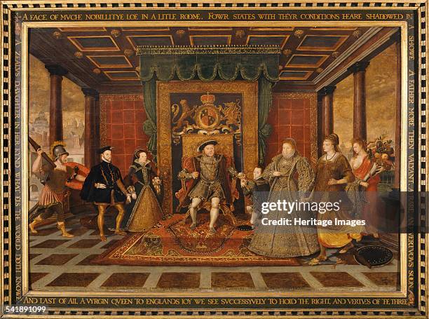 The family of Henry VIII: An Allegory of the Tudor Succession', 1572. Artist: King Henry Viii, Lucas De Heere.