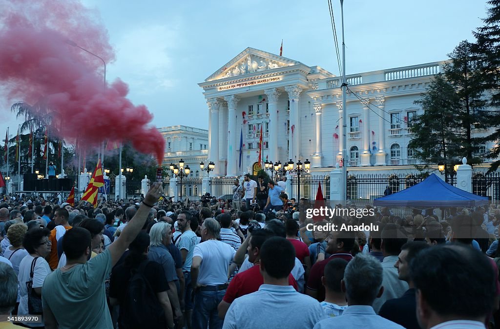 Anti-government protest in Macedonia