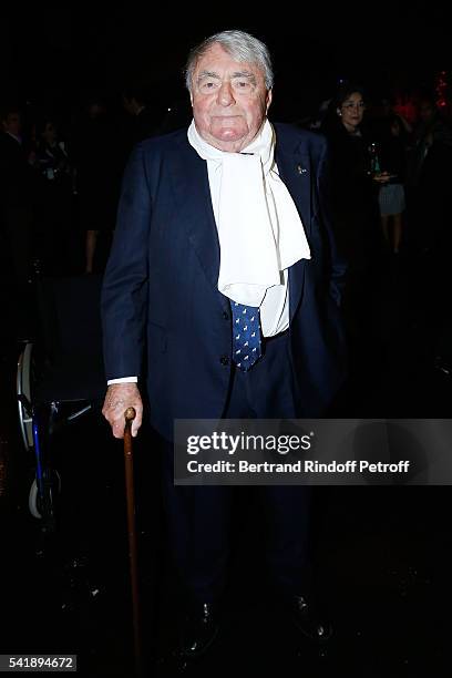 Writer Claude Lanzmann attends the 'Jacques Chirac ou le Dialogue des Cultures' Exhibition during the 10th Anniversary of Quai Branly Museum at Musee...