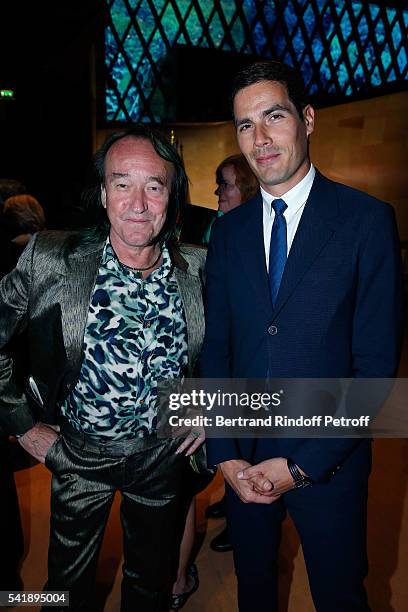 Patrick Blanc and Mathieu Gallet attend the 'Jacques Chirac ou le Dialogue des Cultures' Exhibition during the 10th Anniversary of Quai Branly Museum...