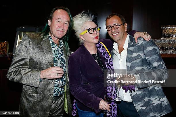 Patrick Blanc, Orlan and Pascal Heni attend the 'Jacques Chirac ou le Dialogue des Cultures' Exhibition during the 10th Anniversary of Quai Branly...