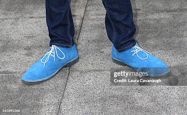 Brock Ciarlelli, shoe detail, attends 6th Annual Broadway Sings For Pride Concert at JCC Manhattan on June 20, 2016 in New York City.