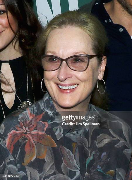 Actress Meryl Streep attends the "Walking The Dog" special reading at Barnes & Noble Union Square on June 20, 2016 in New York City.