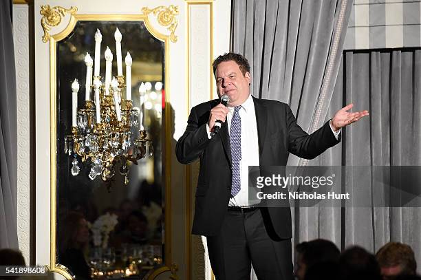 Comedian Jeff Garlin performs stand up at the Museum of the Moving Image honoring Netflix Chief Content Officer Ted Sarandos and Seth Meyers at St....