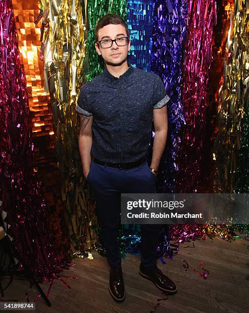 Christian Siriano attends American Express Launches National LGBTQ PRIDE Campaign To "Express Love" at The Spotted Pig on June 20, 2016 in New York...