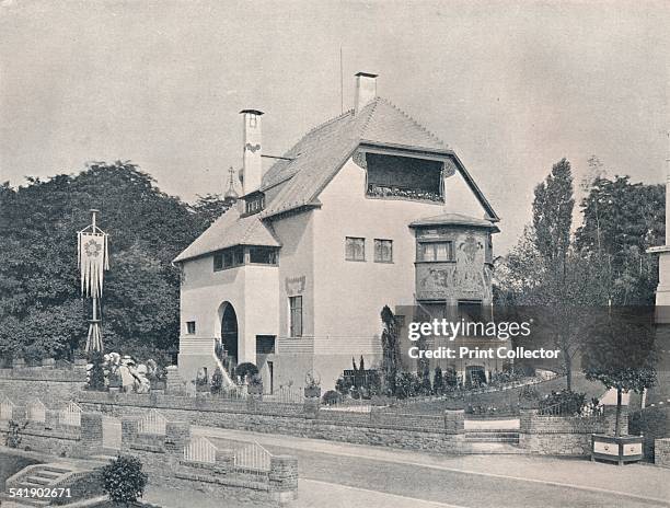House designed by Hans Christiansen, c1901 . A house designed by Austrian architect Joseph Maria Olbrich in accordance with painter Hans...