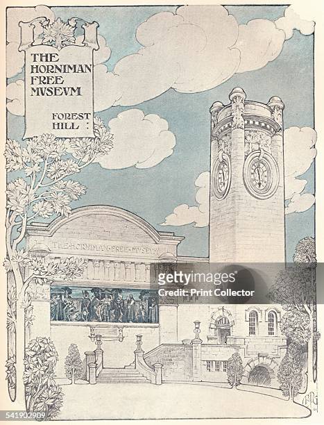 'The Horniman Museum', c1900 . The museum, in London, was designed in Arts and Crafts style by Charles Harrison Townsend. From The Studio Volume 24....