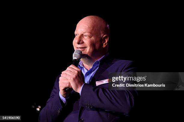 Jeff Ross speaks as the Friars Club Honors Tony Bennett With The Entertainment Icon Award - Inside at New York Sheraton Hotel & Tower on June 20,...