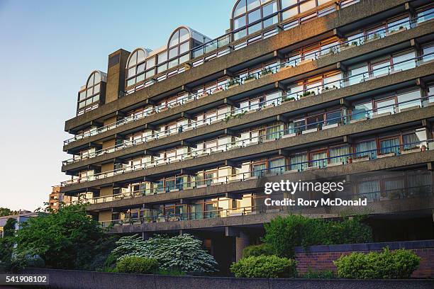 barbican apartments - barbican stock pictures, royalty-free photos & images
