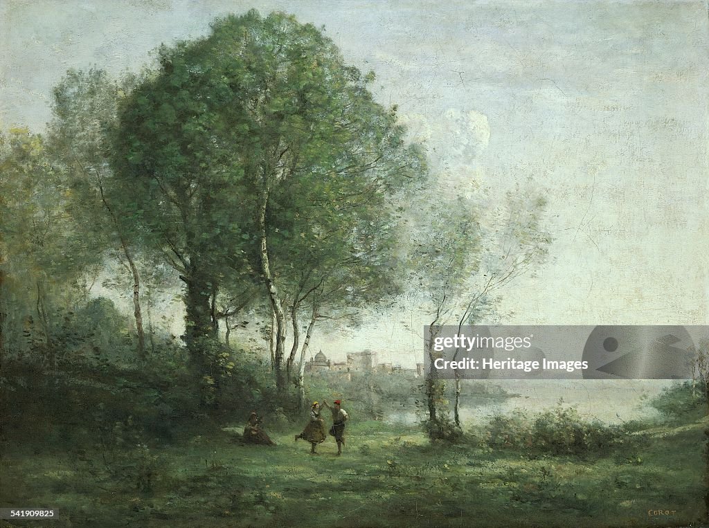 'Castel Gandolfo, Dancing Tyrolean Shepherds By Lake Albano', 1843-1875