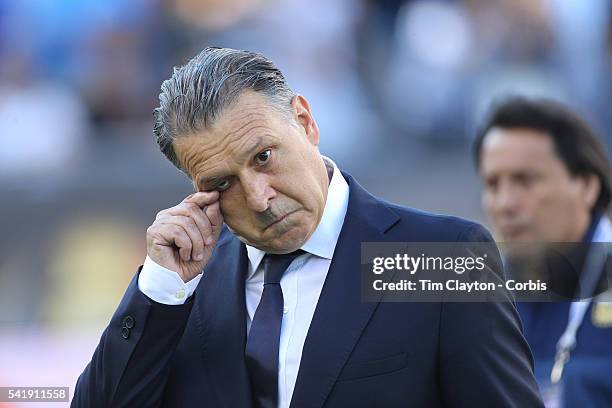 Gerardo Martino, Manager of the Argentina National team during the Argentina Vs Venezuela Quarterfinal match of the Copa America Centenario USA 2016...