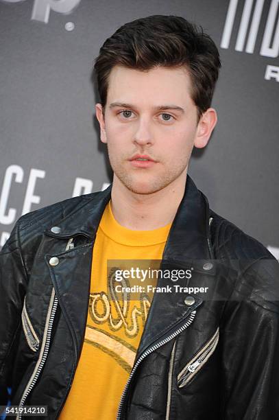 Actor Travis Tope attends the premiere of 20th Century Fox's "Independence Day: Resurgence" held at The TCL Chinese Theater on June 20, 2016 in...