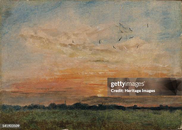 Sunset', 1796-1837. Artist: John Constable.