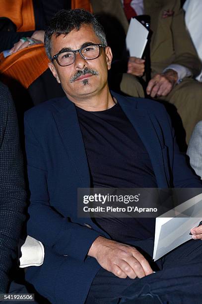 Kevin Spacey attends the Giorgio Armani show during Milan Men's Fashion Week SS17 on June 21, 2016 in Milan, Italy.