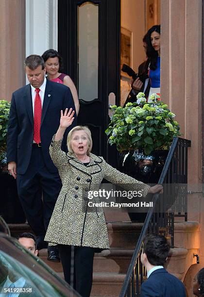 Hillary Clinton attends a Hillary Victory Fund fundraiser at the residence of Harvey Weinstein on June 20, 2016 in New York City.