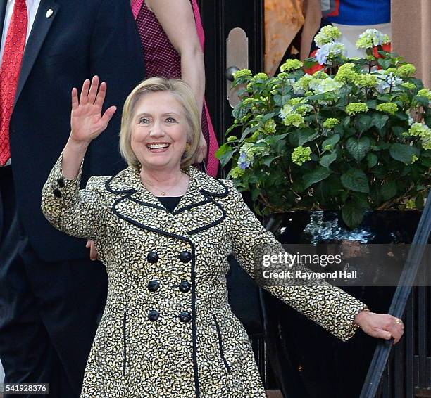 Hillary Clinton attends a Hillary Victory Fund fundraiser at the residence of Harvey Weinstein on June 20, 2016 in New York City.