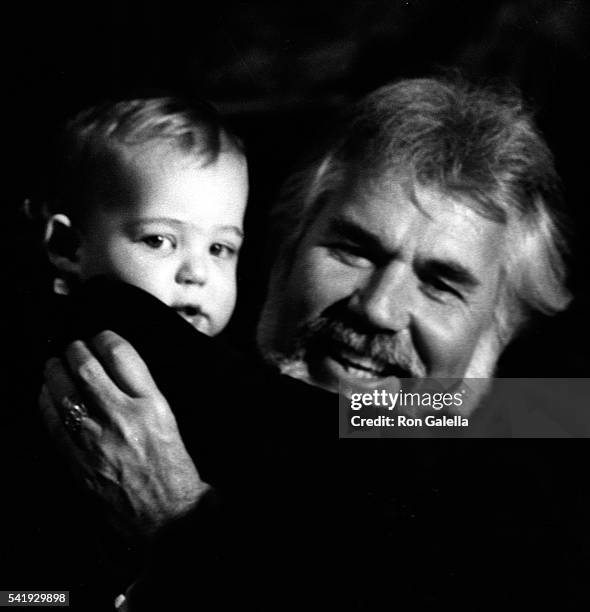 Kenny Rogers and son Christopher Cody Rogers attend 10th Annual American Music Awards on January 17, 1983 at the Shrine Auditorium in Los Angeles,...