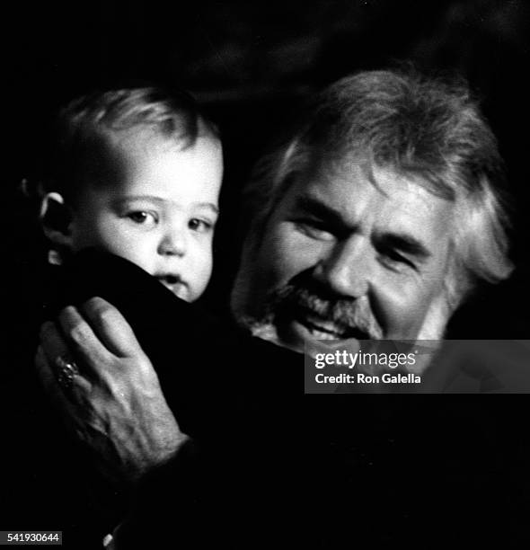 Kenny Rogers and son Christopher Cody Rogers attend 10th Annual American Music Awards on January 17, 1983 at the Shrine Auditorium in Los Angeles,...