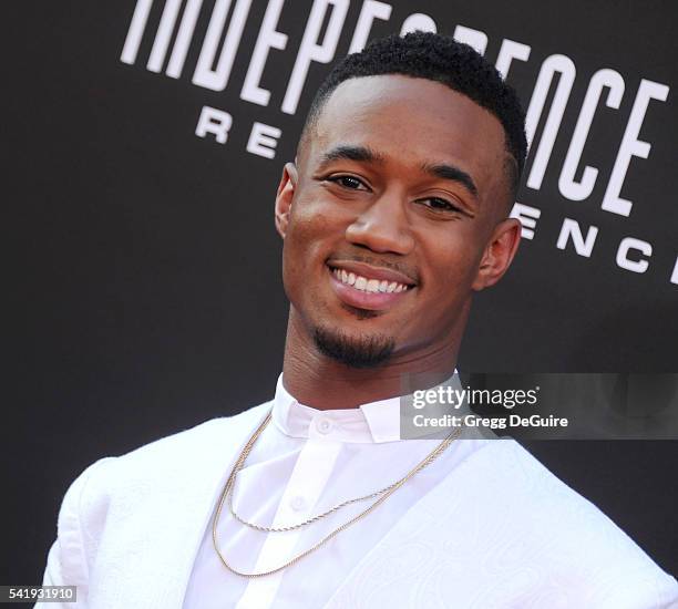 Actor Jessie Usher arrives at the premiere of 20th Century Fox's "Independence Day: Resurgence" at TCL Chinese Theatre on June 20, 2016 in Hollywood,...