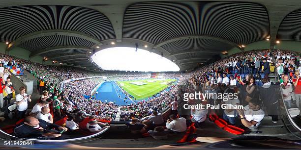 General view of the stadium prior to the UEFA EURO 2016 Group C match between Northern Ireland and Germany at Parc des Princes on June 21, 2016 in...