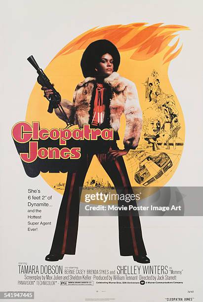 Poster for Jack Starrett's 1973 action film 'Cleopatra Jones' starring Tamara Dobson.