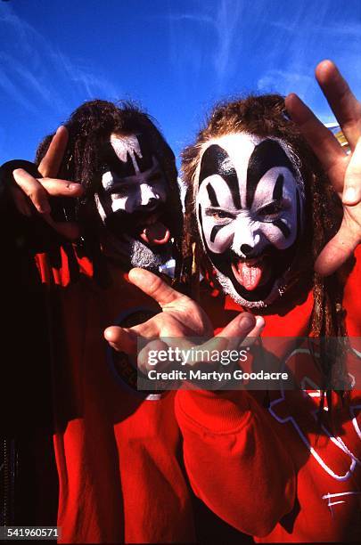 Insane Clown Posse, portrait, Detroit, United States, 1997. Violent J and Shaggy 2 Dope .