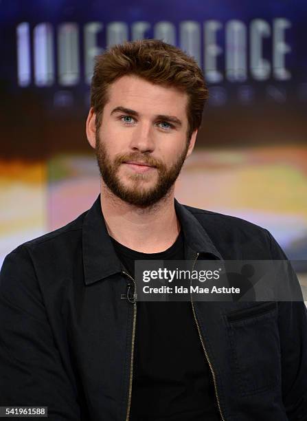 Liam Hemsworth talks about his film "Independence Day - Resurgence" on GOOD MORNING AMERICA, Tuesday, June 21 airing on the Disney General...