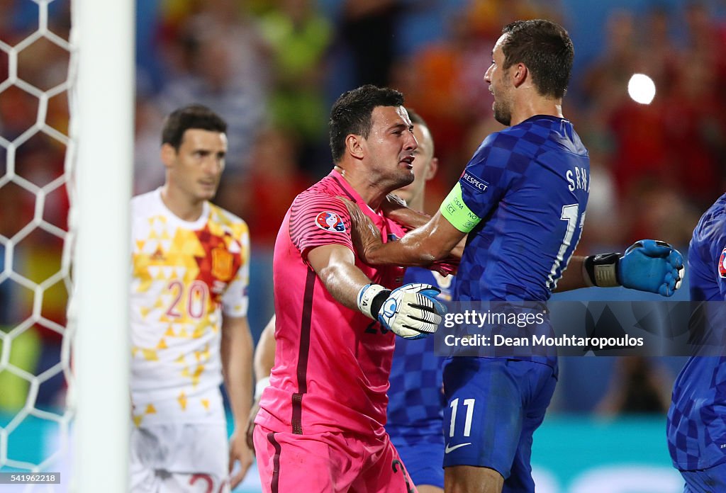 Croatia v Spain - Group D: UEFA Euro 2016