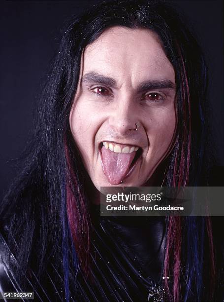 Portrait of Cradle Of Filth vocalist Dani Filth, London, United Kingdom, 2000.