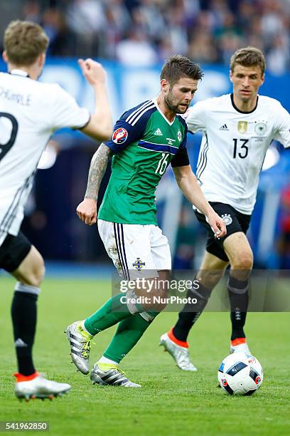 Oliver Norwood during the UEFA EURO 2016 Group C match between Northern Ireland and Germany at Parc des Princes on June 21, 2016 in Paris, France.