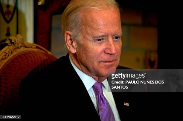 Vice President Joe Biden is pictured at a welcome ceremony at the Government Buildings in Dublin, Ireland on June 21, 2016. - United States...