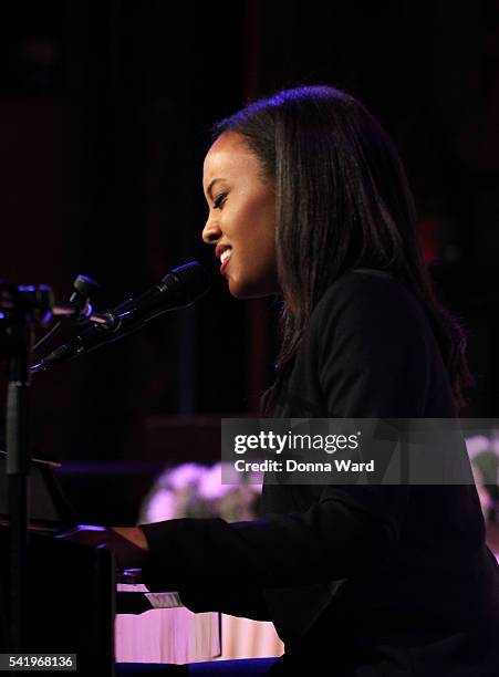 Ruth B appears during the 41st Annual Gracies Awards Luncheon at Cipriani 42nd Street on June 21, 2016 in New York City.