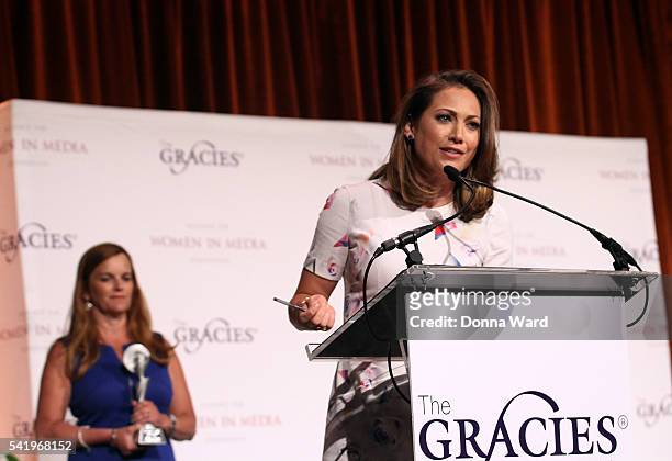 Meteorologist Ginger Zee appears during the 41st Annual Gracies Awards Luncheon at Cipriani 42nd Street on June 21, 2016 in New York City.