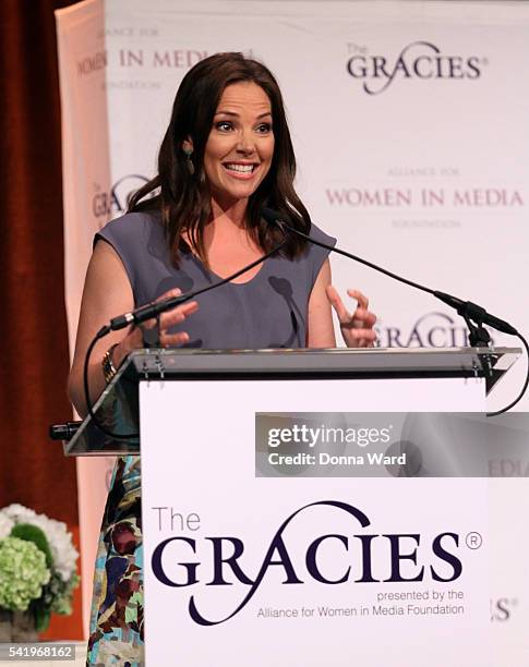 Erica Hill appears during the 41st Annual Gracies Awards Luncheon at Cipriani 42nd Street on June 21, 2016 in New York City.