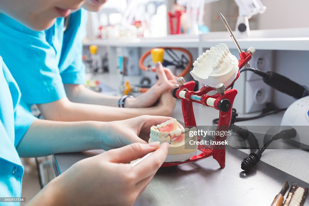 Prosthodontic laboratorio, centrarse en las prótesis dentales