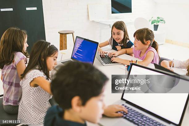 Computer Coding Picture Kids 2,716 Kid Coding On Computer Stock Photos, High-Res Pictures, and ...