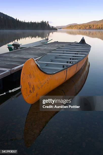 rabaska, lac cascapédia - gaspe peninsula stock pictures, royalty-free photos & images