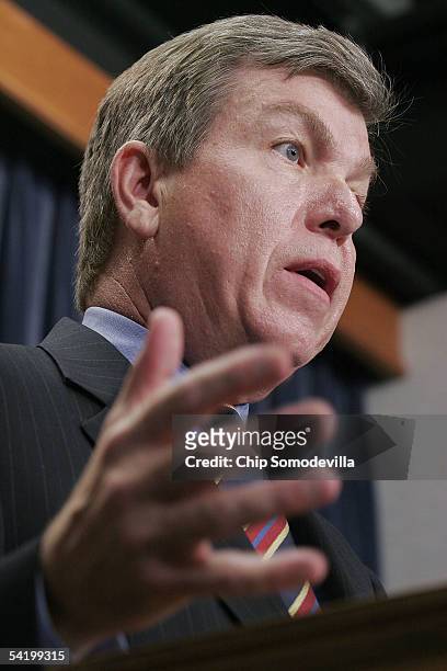 Rep. Majority Whip Roy Blunt joins other Republican members of Congress to talk about providing emergency relief to the victims of Hurricane Katrina...