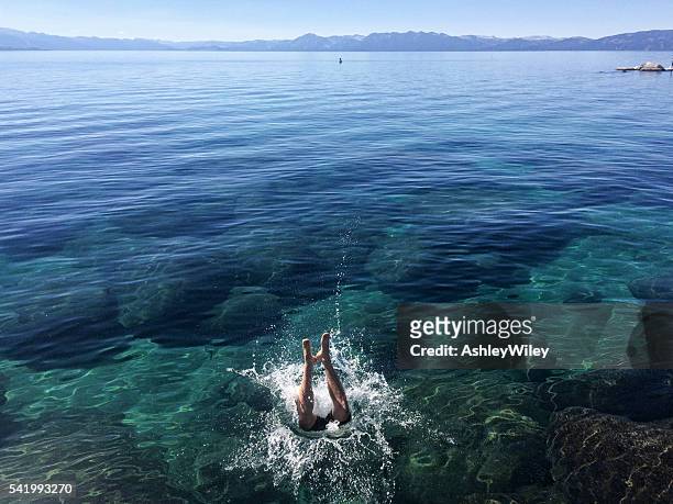 someone jumping into lake tahoe - free images without copyright stock pictures, royalty-free photos & images