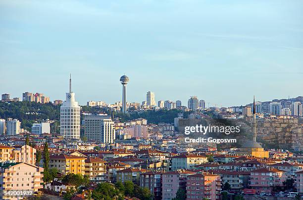atakule tower - ankara turkey stock pictures, royalty-free photos & images