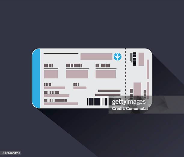 boarding pass - airport gate stock illustrations