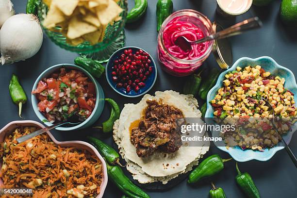 ristorante tex mex cena messicana fotografie di cibo - cucina messicana foto e immagini stock