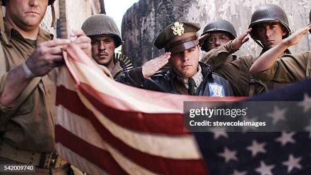 folding amercian flag - military funeral stock pictures, royalty-free photos & images