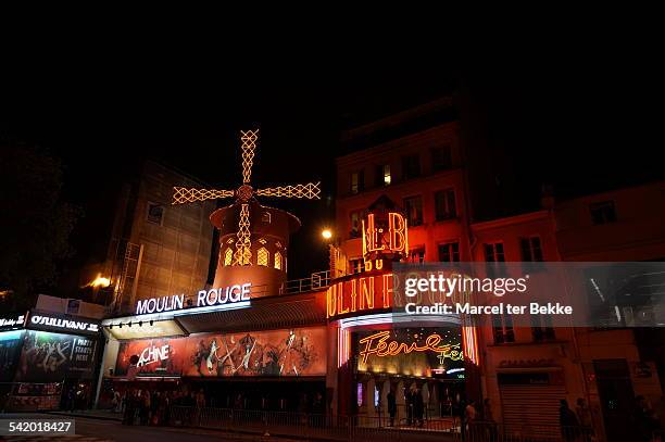 Moulin rouge cabaret club in Paris