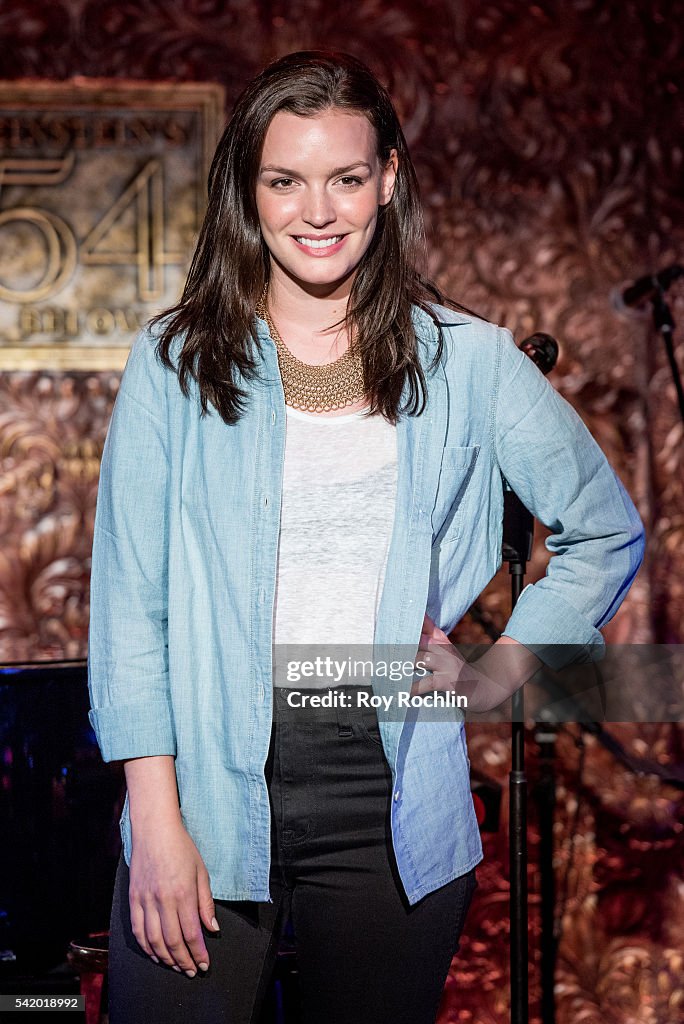 Actress Jennifer Damiano performs a part of her new show during... News ...